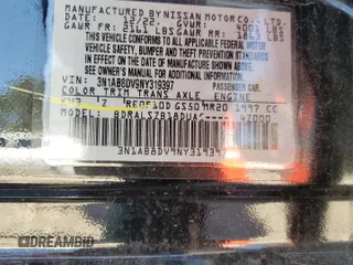 2022 Nissan Sentra SR with VIN 3N1AB8DV9NY319397, listed as a Copart auction lot 46607735 with 17,472 mi miles and Salvage Title. Bid and sale history available at carsss.com. Image 14.