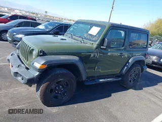 2021 Jeep Wrangler Sport S with VIN 1C4GJXAG3MW737454, listed as a IAAI auction lot 40392262 with 29,330 mi miles and . Bid and sale history available at DreamBid. Image 14.