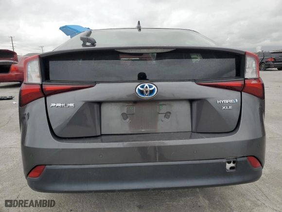 2019 Toyota Prius L Eco with VIN JTDKARFU7K3086591, listed as a Copart auction lot 53752155 with 65,064 mi miles and Salvage Title. Bid and sale history available at carsss.com. Image 6.