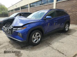 2022 Hyundai Tucson SEL z VIN 5NMJB3AE2NH003273, wystawiony jako Copart lot #56910815 z przebiegiem 59 647 mil mil oraz Szkoda całkowita • Salvage title. Historia ofert i sprzedaży dostępna na DreamBid. Obrazek 1.
