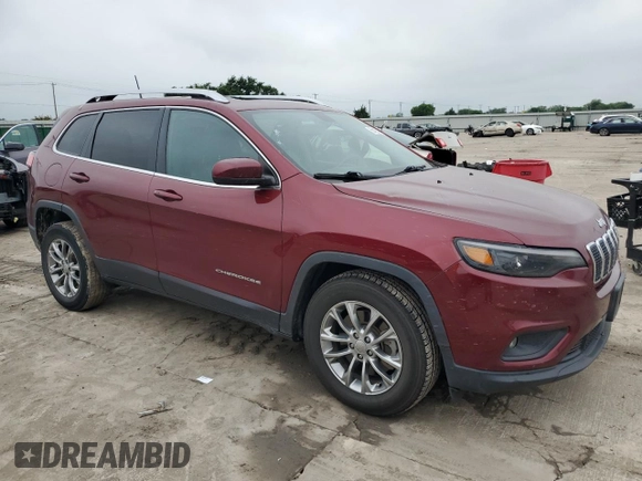 2019 Jeep Cherokee Latitude Plus z VIN 1C4PJLLN3KD172295, wystawiony jako Copart lot #55422315 z przebiegiem 107 676 mil mil oraz Szkoda całkowita • Salvage title. Historia ofert i sprzedaży dostępna na DreamBid. Obrazek 4.