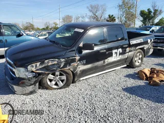 2020 Ram 1500 Classic Tradesman with VIN 3C6RR6KT2LG130246, listed as a Copart auction lot 43453225 with 143,438 mi miles and Salvage Title. Bid and sale history available at carsss.com. Image 1.