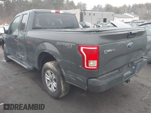 2017 Ford F-150 XL with VIN 1FTEX1E89HKD96516, listed as a IAAI auction lot 41609804 with 166,019 mi miles. Bid and sale history available at carsss.com. Image 3.