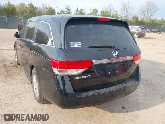 2015 Honda Odyssey EX-L z VIN 5FNRL5H60FB085047, wystawiony jako IAAI lot #42045345 z przebiegiem 180 323 mil mil oraz . Historia ofert i sprzedaży dostępna na DreamBid. Obrazek 3.