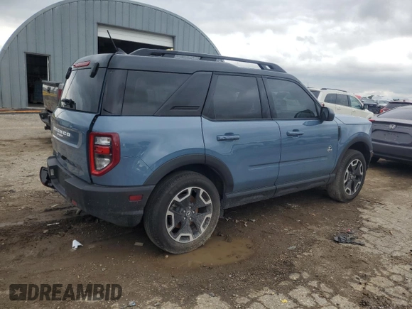 2024 Ford Bronco Sport Outer Banks with VIN 3FMCR9C60RRE07669, listed as a Copart auction lot 58541425 with 19,387 mi miles and Salvage title. Bid and sale history available at DreamBid. Image 3.