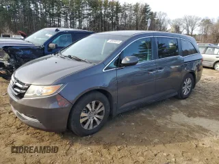 2015 Honda Odyssey EX with VIN 5FNRL5H43FB052851, listed as a Copart auction lot 48834915 with 136,153 mi miles and Clean Title. Bid and sale history available at carsss.com. Image 1.