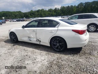2015 Infiniti Q50 Premium with VIN JN1BV7APXFM343157, listed as a Copart auction lot 56876025 with 109,054 mi miles and Salvage title. Bid and sale history available at DreamBid. Image 2.