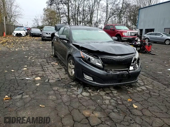 2015 Kia Optima LX with VIN KNAGM4A74F5622891, listed as a Copart auction lot 83112334 with Not Provided miles and Salvage Title. Bid and sale history available at carsss.com. Image 10.