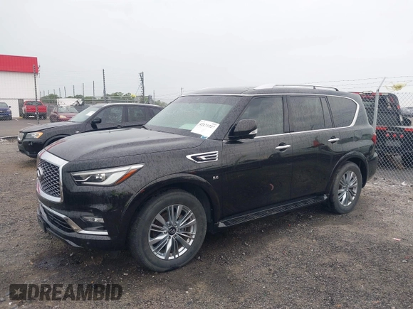 2019 Infiniti QX80 Luxe z VIN JN8AZ2NE9K9232450, wystawiony jako IAAI lot #42171227 z przebiegiem 98 279 mil mil oraz . Historia ofert i sprzedaży dostępna na DreamBid. Obrazek 6.