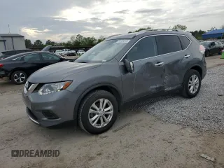 2016 Nissan Rogue S with VIN JN8AT2MT0GW015198, listed as a Copart auction lot 51959815 with 55,498 mi miles and Salvage Title. Bid and sale history available at carsss.com. Image 1.