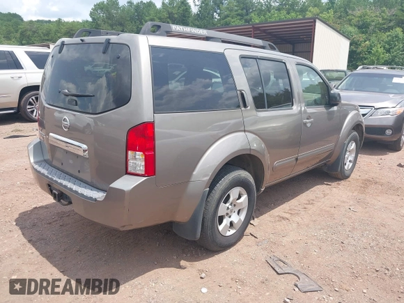 2006 Nissan Pathfinder SE with VIN 5N1AR18U26C642469, listed as a IAAI auction lot 42465897 with 221,356 mi miles and . Bid and sale history available at DreamBid. Image 4.