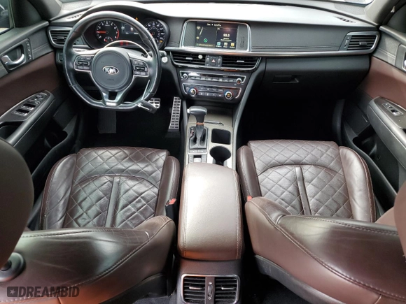 2017 Kia Optima SX Limited with VIN 5XXGV4L29HG151613, listed as a Copart auction lot 83030574 with 104,439 mi miles and Salvage Title. Bid and sale history available at carsss.com. Image 8.