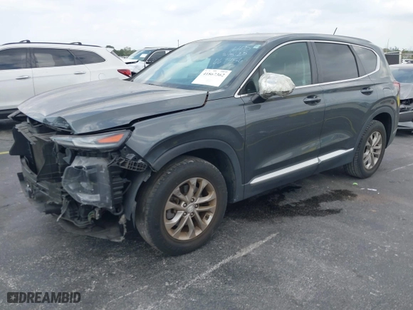 2019 Hyundai Santa Fe SE with VIN 5NMS23AD1KH067456, listed as a IAAI auction lot 41867362 with 105,236 mi miles. Bid and sale history available at carsss.com. Image 6.