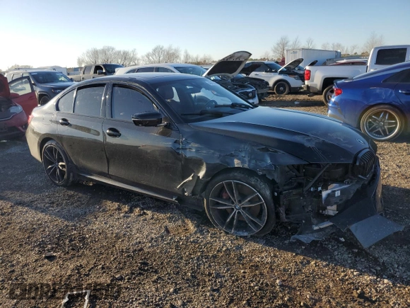 2023 BMW 3 Series 330i xDrive with VIN 3MW89FF08P8D10039, listed as a Copart auction lot 43472935 with 0 mi miles and Salvage Title. Bid and sale history available at carsss.com. Image 4.