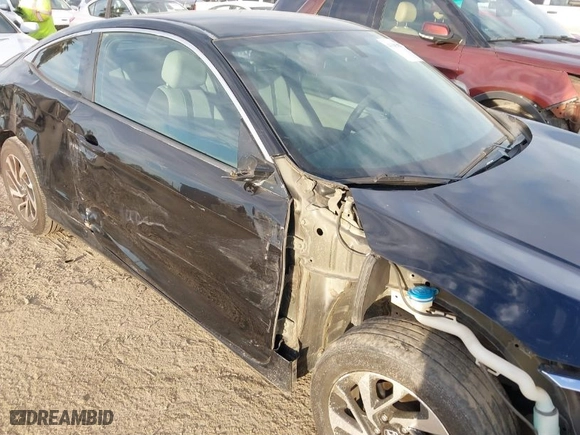 2017 Honda Civic Coupe LX with VIN 2HGFC4B57HH303741, listed as a IAAI auction lot 41685871 with 163,106 mi miles. Bid and sale history available at carsss.com. Image 6.