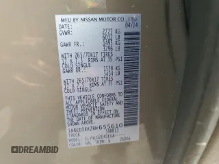2024 Nissan Frontier S with VIN 1N6ED1EK2RN655610, listed as a Copart auction lot 78972094 with 6,834 mi miles and Salvage title. Bid and sale history available at DreamBid. Image 12.
