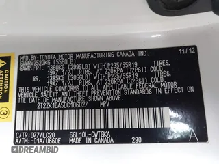 2013 Lexus RX 350 с VIN 2T2ZK1BA5DC106027, выставлен на аукционе IAAI как лот 41751462 с пробегом Не указан миль и . История ставок и продаж доступна на DreamBid. Изображение 9.