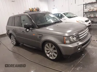 2008 Land Rover Range Rover Sport SC with VIN SALSH23438A137783, listed as a IAAI auction lot 42011109 with 235,113 mi miles and . Bid and sale history available at DreamBid. Image 1.