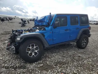 2022 Jeep Wrangler Unlimited Rubicon z VIN 1C4HJXFN8NW177220, wystawiony jako Copart lot #72840994 z przebiegiem Nie podano mil oraz Szkoda całkowita • Salvage title. Historia ofert i sprzedaży dostępna na DreamBid. Obrazek 1.