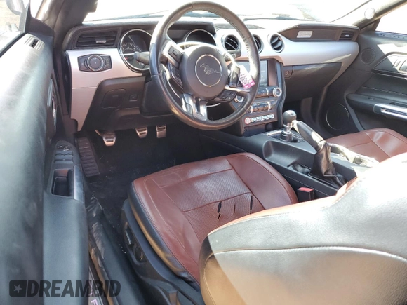 2015 Ford Mustang GT Premium with VIN 1FATP8FF0F5332038, listed as a Copart auction lot 48799725 with 105,866 mi miles and Salvage Title. Bid and sale history available at DreamBid. Image 8.