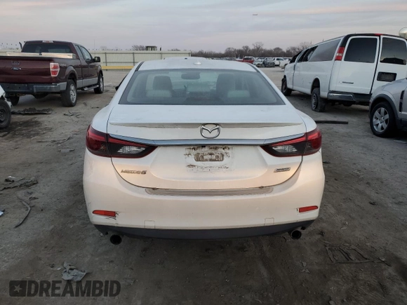 2016 Mazda Mazda6 i Grand Touring with VIN JM1GJ1W51G1473950, listed as a Copart auction lot 85241064 with 0 mi miles and Salvage Title. Bid and sale history available at carsss.com. Image 6.