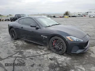 2018 Maserati GranTurismo Sport with VIN ZAM45VLA9J0253917, listed as a Copart auction lot 80701934 with 54,346 mi miles and Salvage Title. Bid and sale history available at carsss.com. Image 4.