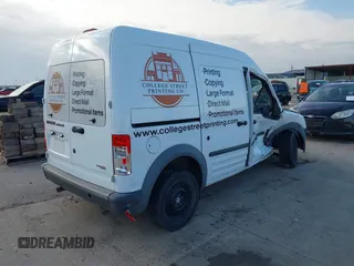 2013 Ford Transit Connect XL with VIN NM0LS7CN2DT160695, listed as a IAAI auction lot 41577428 with 92,641 mi miles and . Bid and sale history available at DreamBid. Image 4.