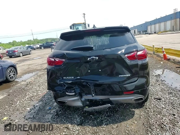 2020 Chevrolet Blazer Premier with VIN 3GNKBLRS1LS667740, listed as a Copart auction lot 63771195 with 57,679 mi miles and Salvage title. Bid and sale history available at DreamBid. Image 14.
