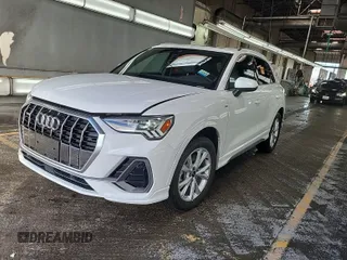 2023 Audi Q3 S line Premium with VIN WA1DECF34P1107427, listed as a IAAI auction lot 42845142 with 43,670 mi miles and . Bid and sale history available at DreamBid. Image 8.