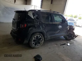 2017 Jeep Renegade Trailhawk with VIN ZACCJBCB9HPE56121, listed as a Copart auction lot 55655485 with 127,661 mi miles and Salvage title. Bid and sale history available at DreamBid. Image 3.
