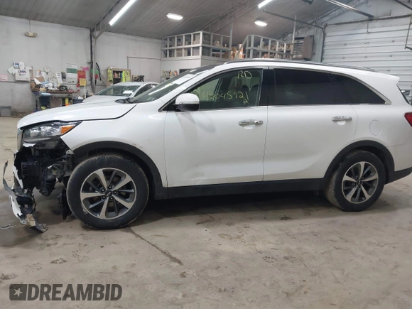 2019 Kia Sorento EX with VIN 5XYPHDA51KG521590, listed as a IAAI auction lot 42045921 with 108,371 mi miles and . Bid and sale history available at DreamBid. Image 14.