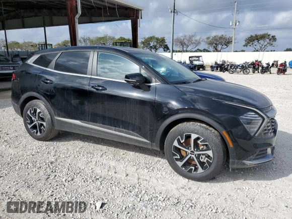 2025 Kia Sportage EX with VIN 5XYK33DF8SG260854, listed as a Copart auction lot 47973585 with Not provided miles and Salvage title. Bid and sale history available at DreamBid. Image 4.