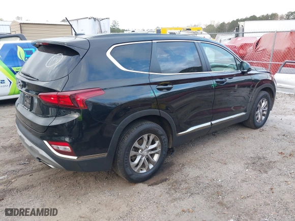 2019 Hyundai Santa Fe SE with VIN 5NMS23AD3KH064655, listed as a IAAI auction lot 40780952 with 116,400 mi miles. Bid and sale history available at carsss.com. Image 4.