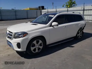 2017 Mercedes-Benz GLS 450 with VIN 4JGDF6EE5HA923180, listed as a Copart auction lot 54255004 with 79,693 mi miles and Salvage Title. Bid and sale history available at DreamBid. Image 1.