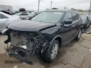 2017 Nissan Rogue SV with VIN KNMAT2MV8HP567282, listed as a Copart auction lot 49991095 with 75,147 mi miles and Salvage title. Bid and sale history available at DreamBid. Image 1.