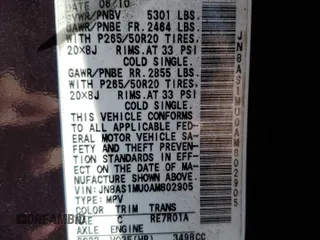 2010 Infiniti FX with VIN JN8AS1MU0AM802905, listed as a Copart auction lot 47649835 with Not Provided miles and Clean Title. Bid and sale history available at DreamBid. Image 13.