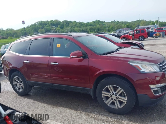 2015 Chevrolet Traverse LT with VIN 1GNKRGKD9FJ162100, listed as a IAAI auction lot 42159483 with 141,255 mi miles and . Bid and sale history available at DreamBid. Image 13.