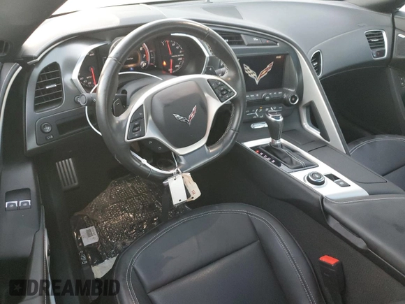 2019 Chevrolet Corvette Grand Sport 1LT with VIN 1G1YW2D77K5114077, listed as a Copart auction lot 76626264 with 4,194 mi miles and Salvage title. Bid and sale history available at DreamBid. Image 8.