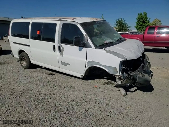 2007 Chevrolet Express Passenger with VIN 1GAHG35U271208048, listed as a Copart auction lot 62064964 with 0 mi miles and Salvage Title. Bid and sale history available at carsss.com. Image 11.