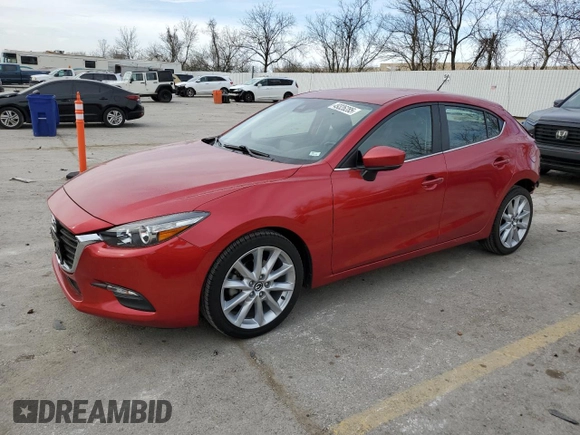 2017 Mazda 3 Touring with VIN 3MZBN1L73HM153762, listed as a Copart auction lot 49326285 with 62,438 mi miles and Salvage Title. Bid and sale history available at carsss.com. Image 1.