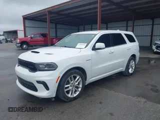 2021 Dodge Durango R/T with VIN 1C4SDHCT3MC572704, listed as a IAAI auction lot 41989456 with 71,260 mi miles and . Bid and sale history available at DreamBid. Image 2.