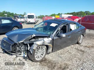 2024 Infiniti Q50 Luxe with VIN JN1EV7BP9RM601099, listed as a IAAI auction lot 42331819 with 8,711 mi miles and . Bid and sale history available at DreamBid. Image 18.