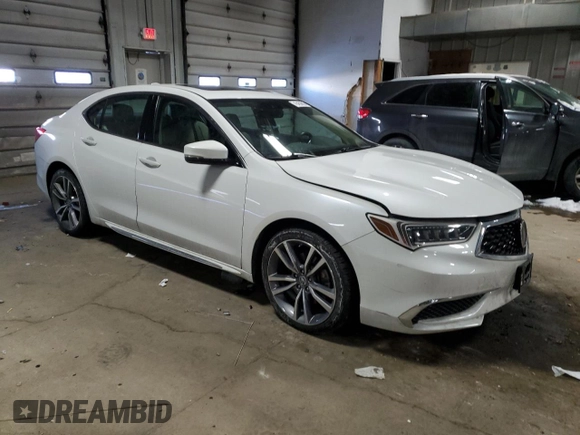 2020 Acura TLX w/Technology Pkg with VIN 19UUB2F42LA005153, listed as a Copart auction lot 45450695 with 80,537 mi miles and Clean Title. Bid and sale history available at carsss.com. Image 4.