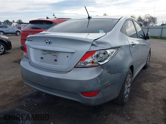 2013 Hyundai Accent GLS with VIN KMHCT4AE6DU481193, listed as a IAAI auction lot 41652387 with 148,420 mi miles. Bid and sale history available at carsss.com. Image 4.