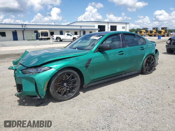 2022 BMW M3 Competition xDrive с VIN WBS43AY05NFN12563, выставлен на аукционе Copart как лот 56837075 с пробегом Не указан миль и Списание • Salvage title. История ставок и продаж доступна на DreamBid. Изображение 1.