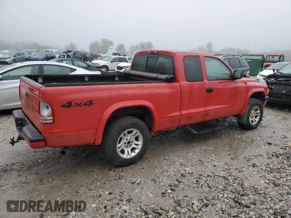 2004 Dodge Dakota Sport with VIN 1D7HG32N14S637326, listed as a Copart auction lot 55896625 with 51,693 mi miles and Clean Title. Bid and sale history available at DreamBid. Image 3.