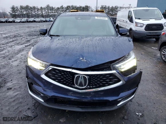 2019 Acura RDX w/Technology Pkg with VIN 5J8TC2H50KL020199, listed as a Copart auction lot 84663684 with 87,963 mi miles and Salvage Title. Bid and sale history available at carsss.com. Image 5.