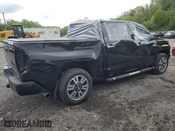 2021 Toyota Tundra Platinum with VIN 5TFAY5F18MX965518, listed as a Copart auction lot 56329745 with 66,313 mi miles and Salvage title. Bid and sale history available at DreamBid. Image 3.