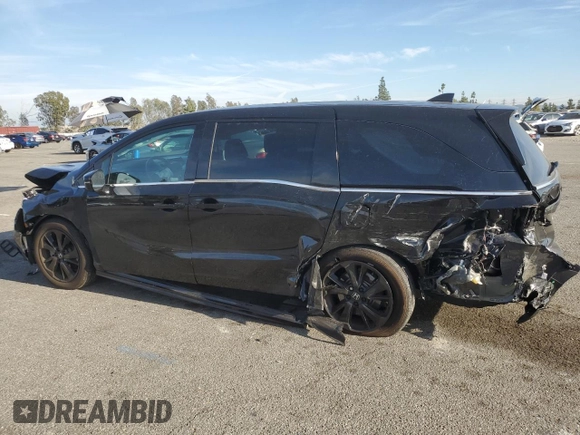 2024 Honda Odyssey Sport with VIN 5FNRL6H77RB003415, listed as a Copart auction lot 43627575 with 19,927 mi miles and Salvage Title. Bid and sale history available at DreamBid. Image 2.
