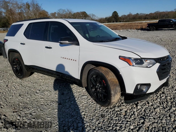 2021 Chevrolet Traverse Premier with VIN 1GNERKKW0MJ166034, listed as a Copart auction lot 86190534 with 64,401 mi miles and Salvage Title. Bid and sale history available at carsss.com. Image 4.